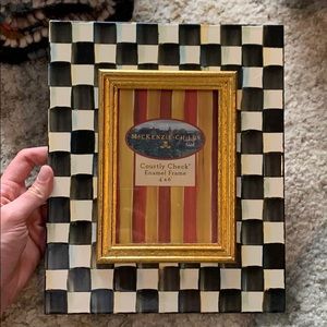 Mackenzie-Childs courtly check enamel frame